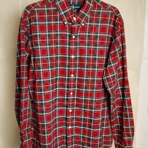 GC Ralph Lauren Polo 100% Cotton Plaid Shirt Large
